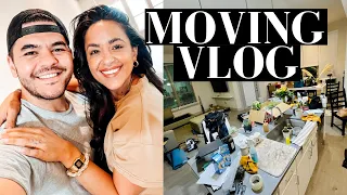 MOVING VLOG: Purging & packing our apartment, blue tape walk through & deep cleaning our carpet!