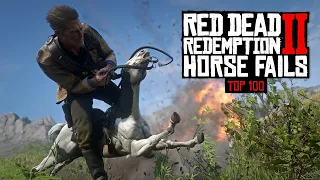 TOP 100 HORSE FAILS in RDR2 (We don't deserve Horses)