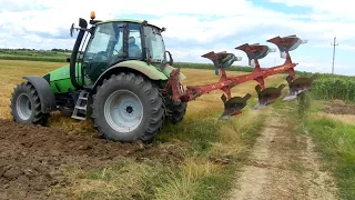 Aratura de vara Deutz Fahr Agrotron 105 + niemeyer 3 brazde plowing