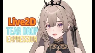 [Live2D] Tear dropping expression workflow (2x Speed)