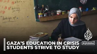 Gaza’s students turn classrooms into shelters amid war, struggle to continue education