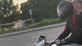 Cbr1000rr на балоне по центру москвы