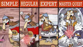 Cuphead: No Hit / Difficulty Comparison / Murine Corps / Master Quest (15)