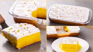 SAFFRON MILK CAKE | TRES LECHES SAFFRON MILK CAKE | EGGLESS & WITHOUT OVEN | N'Oven