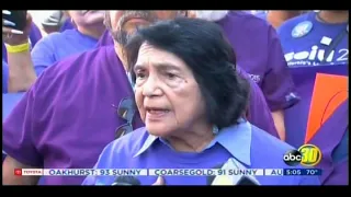 Caregivers Protest  KFSN ABC30  (5am)  Fresno, CA  8-21-2019