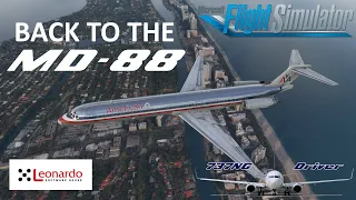 The almost forgotten study level jet: Let's fly the MD-88 | Orlando - Miami | Real Airline Pilot