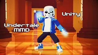 (Undertale MMD) UNITY - Sans Vs Chara