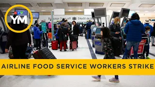 Airline food service workers on strike in Toronto | Your Morning