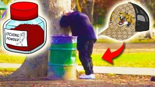 GUCCI HAT BAIT PRANK!!