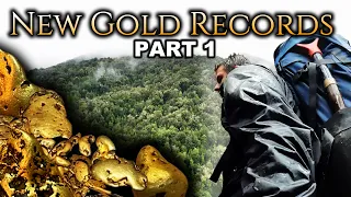 The MOST gold nuggets I’ve ever found in one GIANT river crevice!! (PART 1)