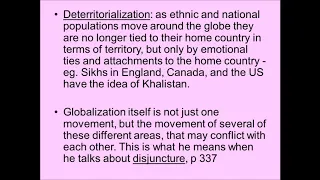 Theories of Cultural Globalization