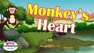 Monkey and Crocodile | English Fairy Tales | Moral Story For Kids | Panchatantra Stories For Kids