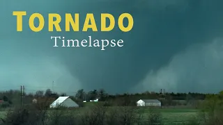 TORNADO FORMING TIMELAPSE - Iowa April 16, 2024