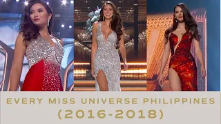 EVERY Past Miss Universe Philippines Delegate - ALL SHOW MOMENTS (2016-2018) | Miss Universe