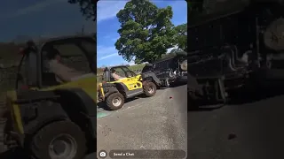 Angry farmer flips car that parked on his land!