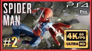 SPIDER-MAN PS4 PRO - Walkthrough Part 2 UHD 4K 60fps Gameplay - No Commentary
