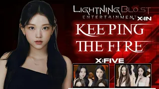 「  COVER 」KEPING THE FIRE — X:IN | X:FIVE  ִ✦ׄ survival in task2 - battle ׄ✦ ׄ