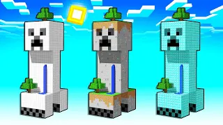 CREEPER GIGANTE NOOB vs PRO vs HACKER 😱 Raptorgamer Minecraft Reto