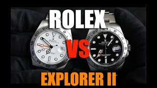 Rolex Explorer II 216570 - White vs Black