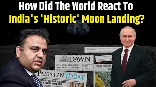 How did Pakistan, America and Russia react to the successful landing of Chandrayaan-3?