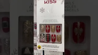 KISS Holiday nails • Christmas nails • holiday press on nails #subscribe #nails #nailsart