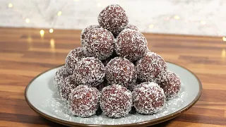 Chocolate Coconut Balls Recipe | How To Make No-Bake Chocolate Coconut Ball | 4-Ingredient Recipe