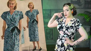 Finally Making the Dress From 1948 // Rayon Crepe 1940's Dress