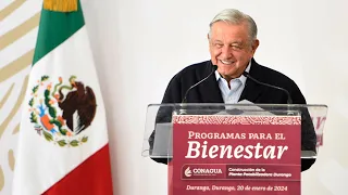 Programas para el Bienestar y construcción de planta potabilizadora, desde Durango