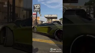 Lamborghini Picking Up My Girlfriend From College In Golden Supercar#shorts #lamborghinishort video