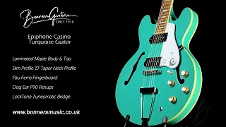 Epiphone Casino Turquoise Guitar