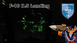 How to land the F16 using ILS in DCS World