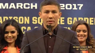 GENNADY GOLOVKIN: "MY RECORD'S MUCH STRONGER THAN BERNARD HOPKINS"!!!