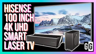 We watched NETFLIX and Played games on a Hisense 100-inch 4K Smart Laser TV!