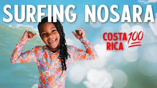 5 Year Old Surfing the Best Waves in Costa Rica | Learning to surf in Nosara