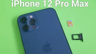 Apple iPhone 12 Pro Max How to insert and remove  SIM Card