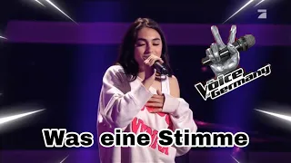 The Voice of Germany 2021 Luna Farina mit wie schön du bist !! #thevoiceofgermany#sarahconnor#