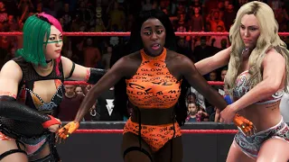 WWE 2K20 - CHARLOTTE FLAIR & ASUKA VS LANA & NAOMI | RAW