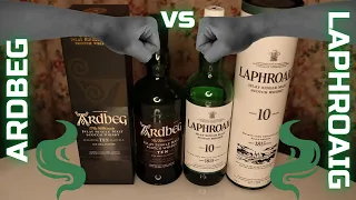 ARDBEG 10 vs LAPHROAIG 10 / дегустация и сравнение