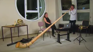 Sarah´s Horn Hangouts. Arkady Shilkloper performs "Alpine Trail" on the Alphorn. 10.09.2013. Berlin