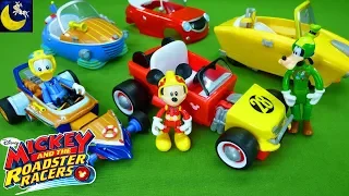 Mickey and the Roadster Racers Toys Mickey Minnie Donald Goofy Daisy Transforming Pullback Car Toys!