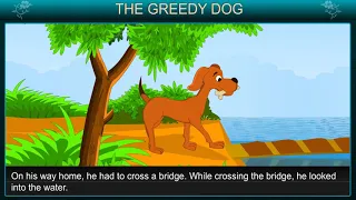 THE GREEDY DOG by KIDS HUT | The Greedy Dog Story in English | The Dog & The Bone greedy dog video