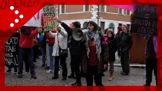 Manifestazione contro Giorgia Meloni a Pordenone durante la visita in città