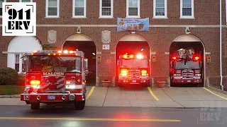 Malden Fire Trucks Responding | Engine 2, Ladder 1, and Engine 1