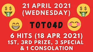 Foddy Nujum Prediction for Sports Toto 4D - 21 April 2021 (Wednesday)