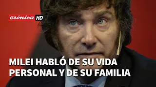 Milei se abrió y habló sobre la relación con su familia: “La única fundamental es mi hermana”