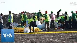 Investigators and Forensics Search Ethiopian Airlines Crash Site