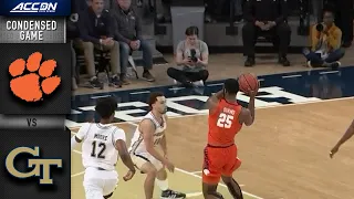 Clemson vs. Georgia Tech Condensed Game | 2019-20 ACC Men's Basketball