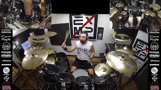 CREEPING DEATH Extreme Drum Cover - Gee Anzalone feat. Braindamage - Metallica Song