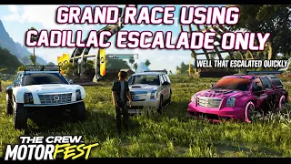 I Tried To Win A Grand Race With Full Cadillac Escalade Lineup - The Crew Motorfest Grand Race