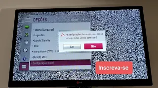 Restaurar tv lg configuração de fábrica